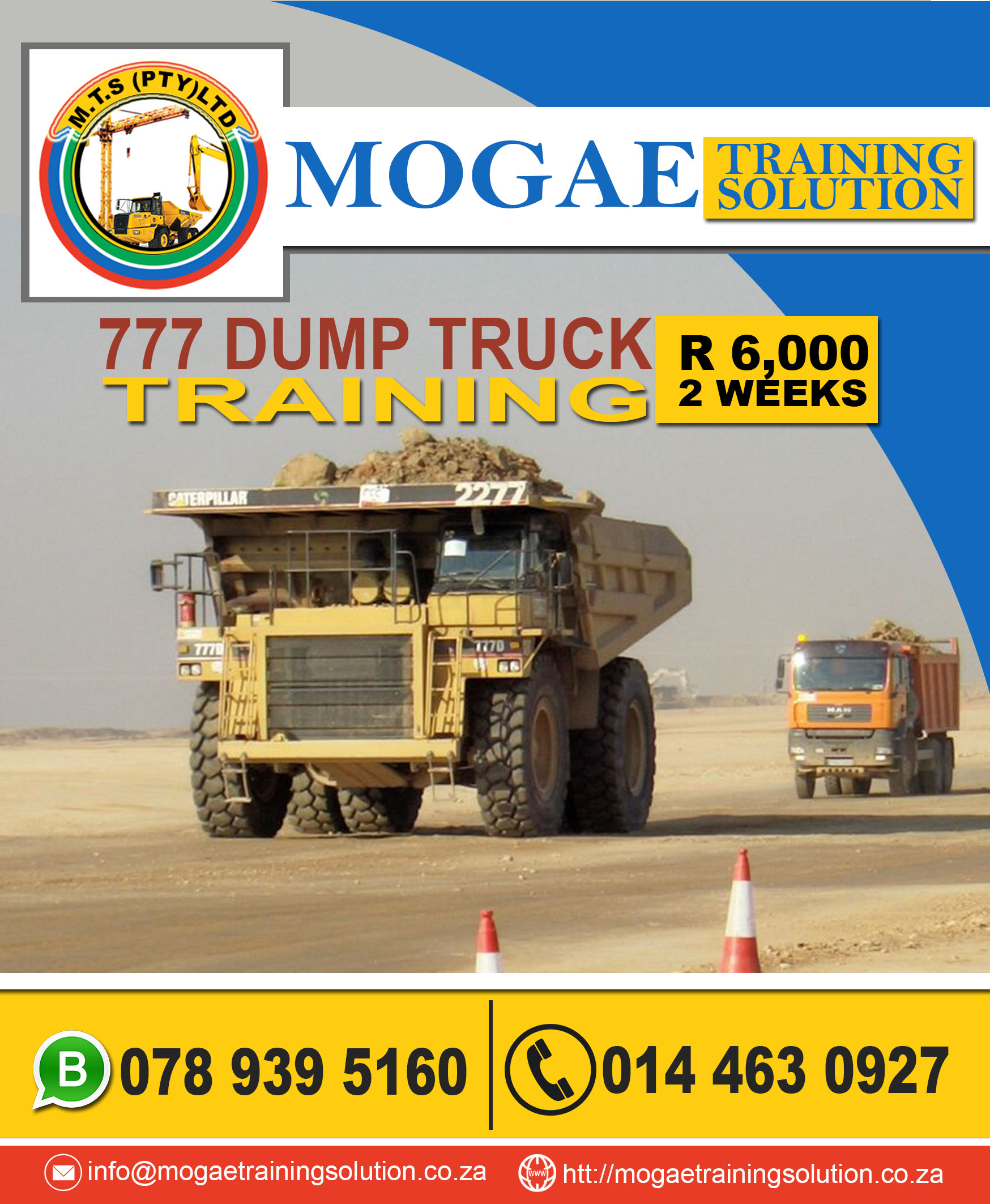  dump truck training in rustenburg.0144630927  in Rustenburg