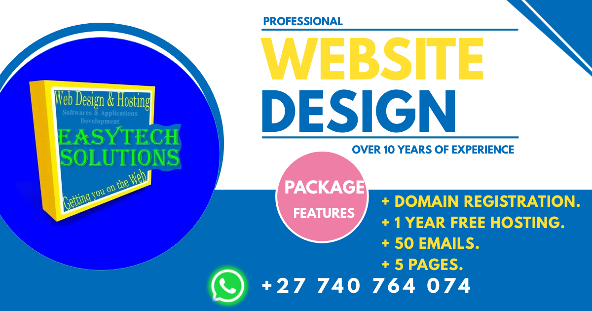  we design and host websites for businesses,   in Johannesburg